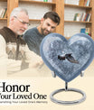 10-inch heart design dove urn with engraving, 