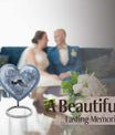 10-inch heart design dove urn with engraving, 