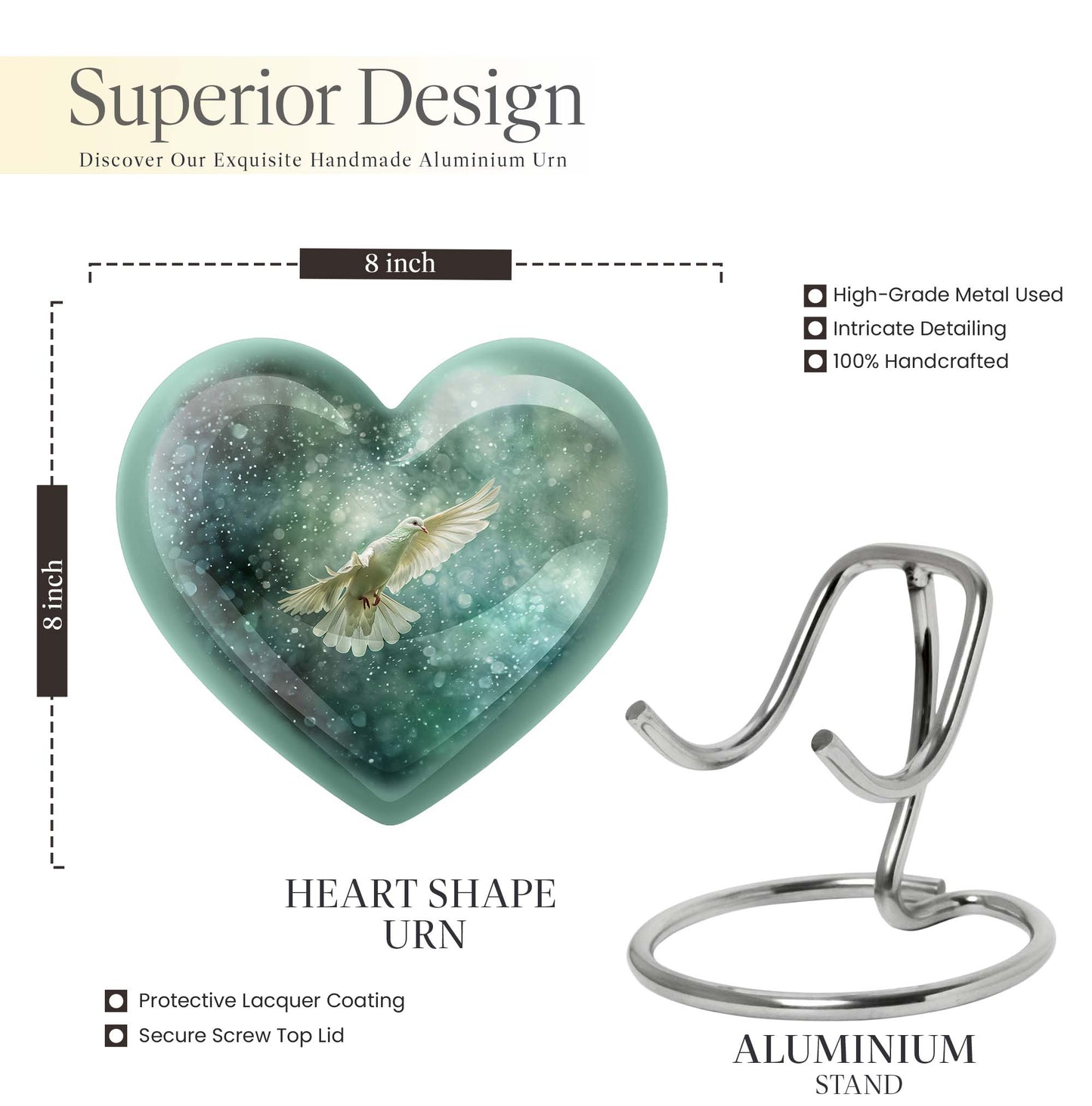 dove Urn for cremation ashes