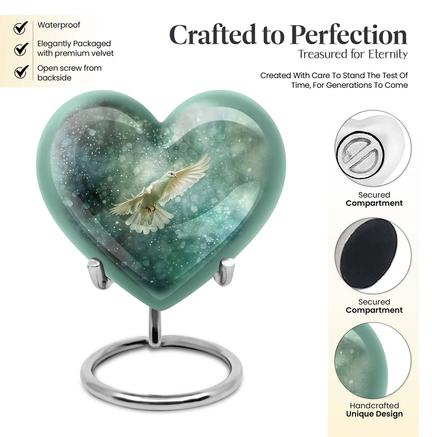 dove Urn for cremation ashes