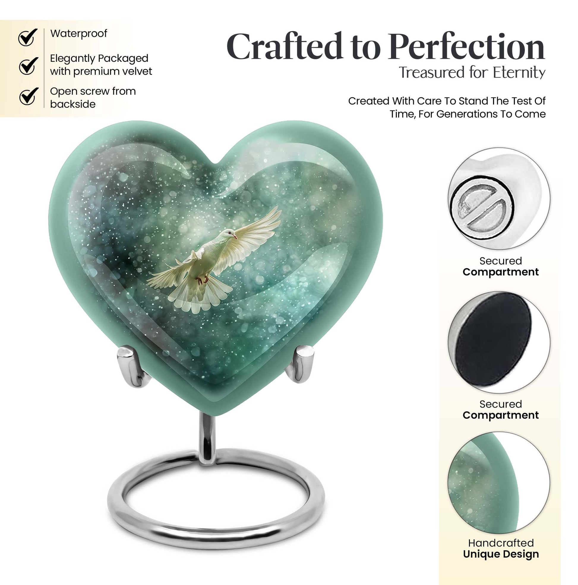 dove Urn for cremation ashes