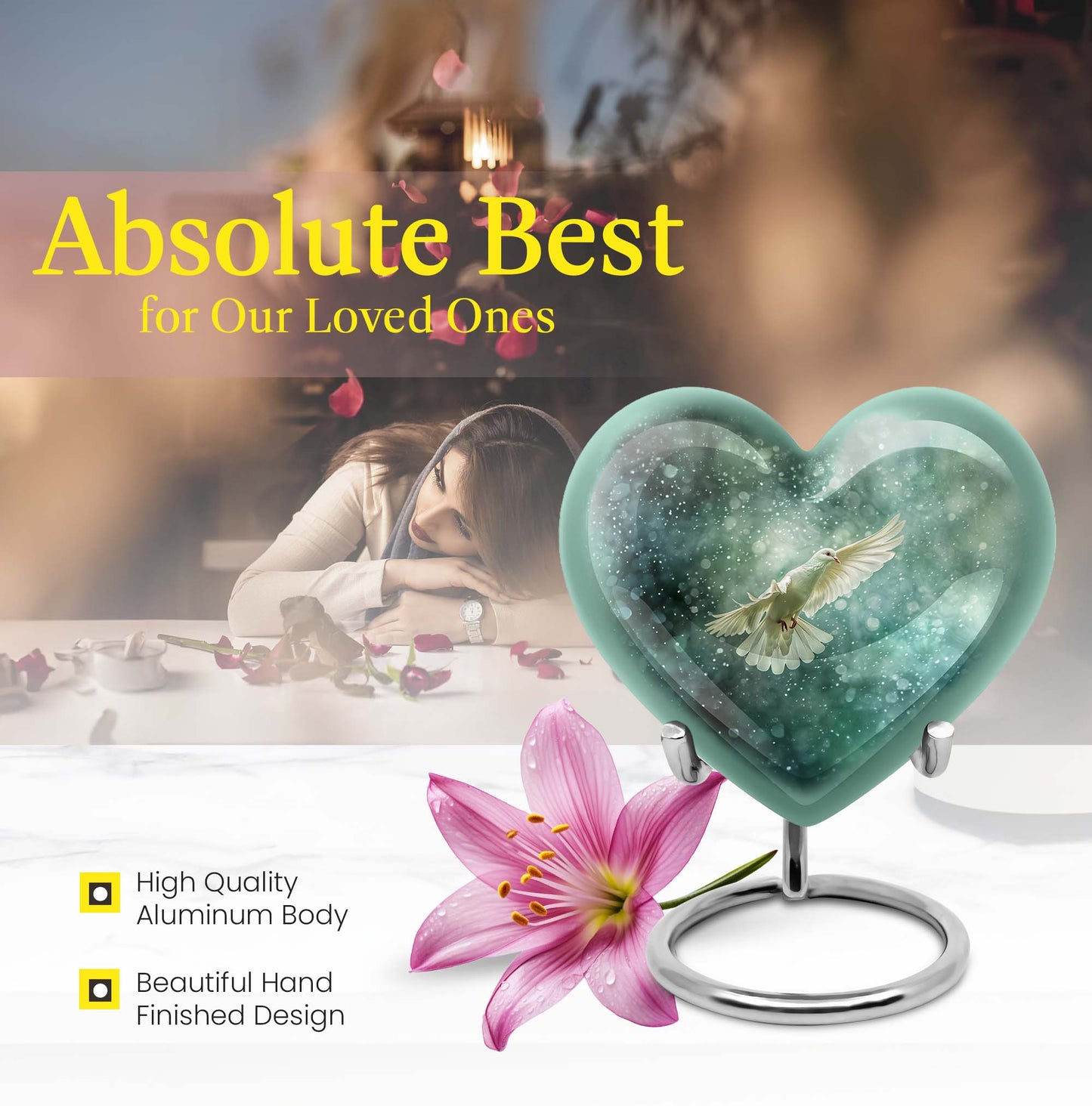 dove Urn for cremation ashes