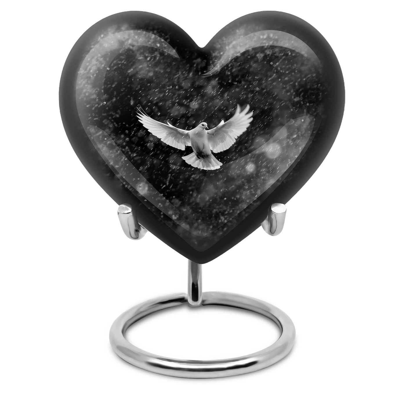 heart-shaped Dove Urn