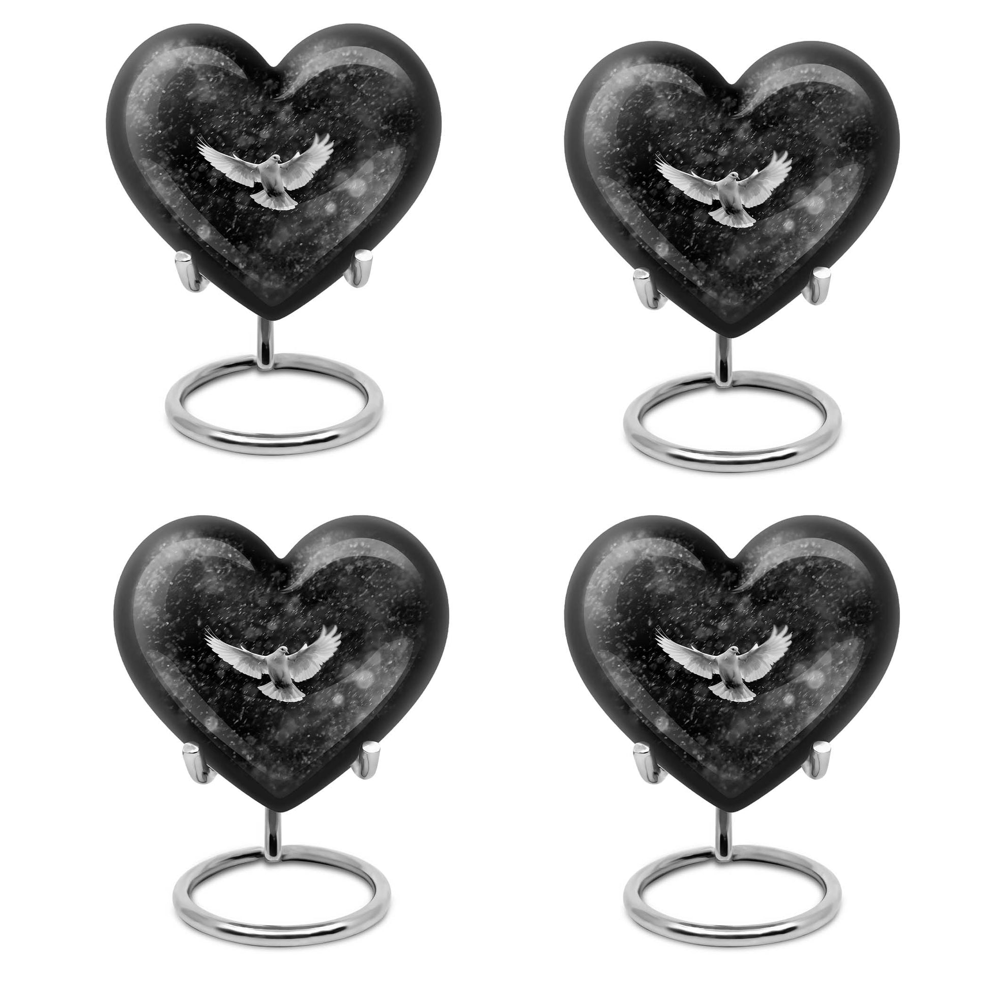 heart-shaped Dove Urn