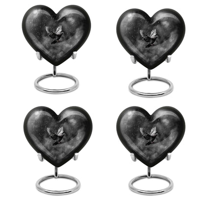 heart-shaped dove urn