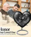 heart-shaped dove urn