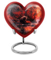 Heart urn for men's ashes