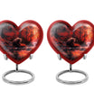Heart urn for men's ashes