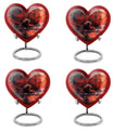 Heart urn for men's ashes