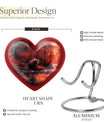 Heart urn for men's ashes
