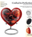 Heart urn for men's ashes