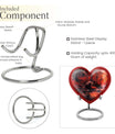 Heart urn for men's ashes
