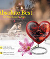 Heart urn for men's ashes