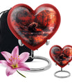 Heart urn for men's ashes