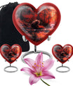 Heart urn for men's ashes