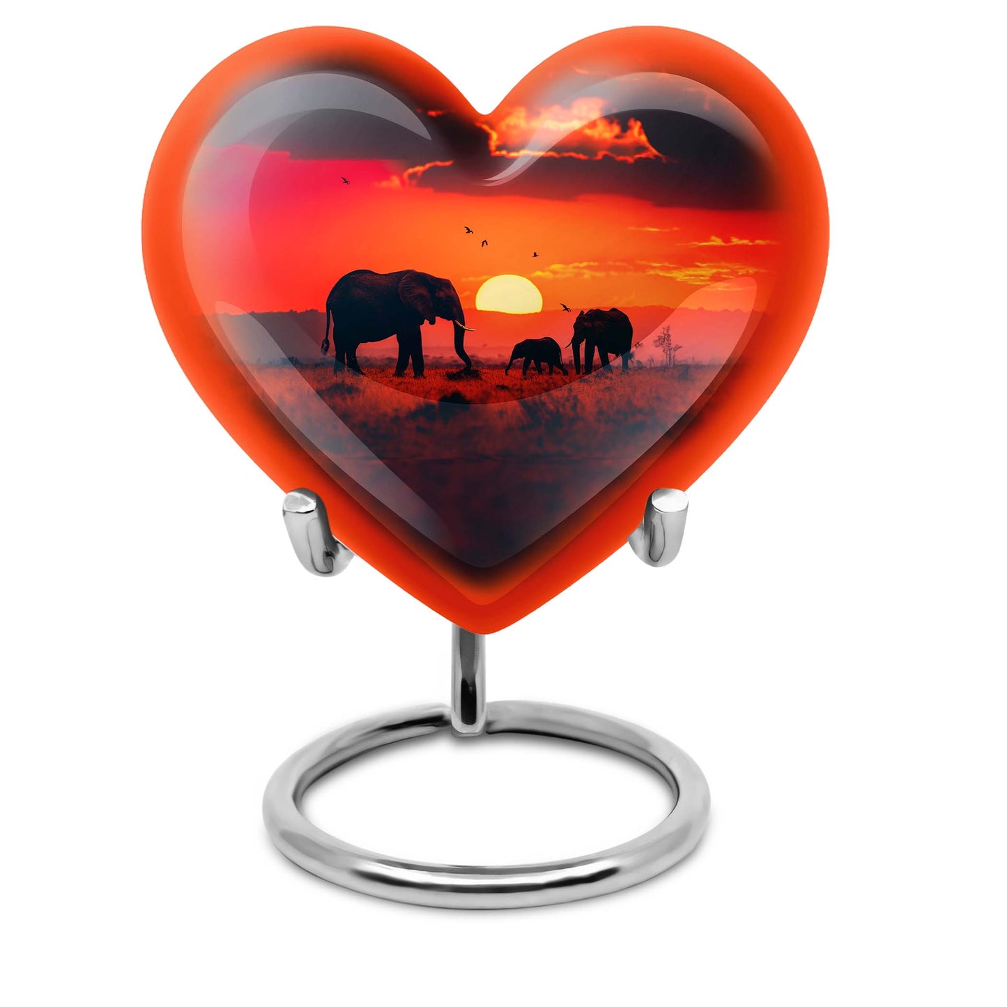 Personalized Elephant Keepsake Urn for Human Ashes - 10-inch, 200 cu in - Yatskia