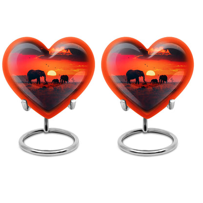 Personalized Elephant Keepsake Urn for Human Ashes - 10-inch, 200 cu in - Yatskia
