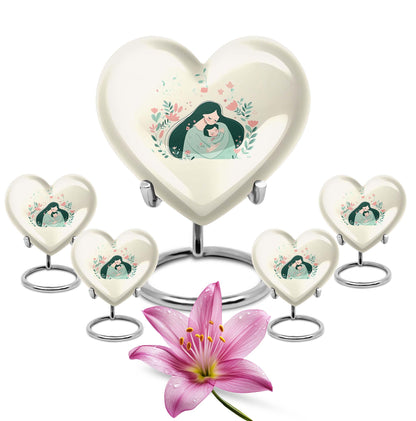Heart design mother urn