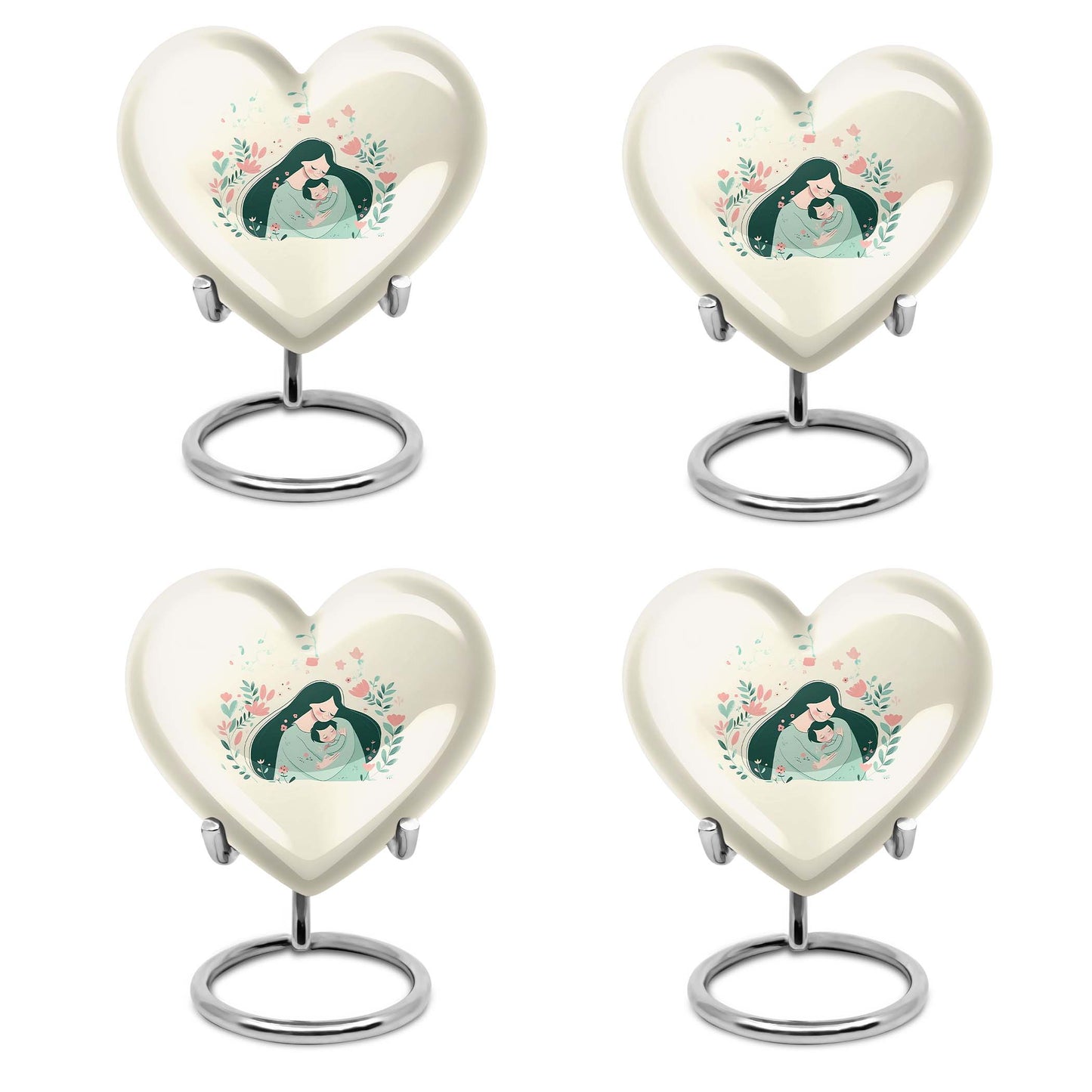 Heart design mother urn