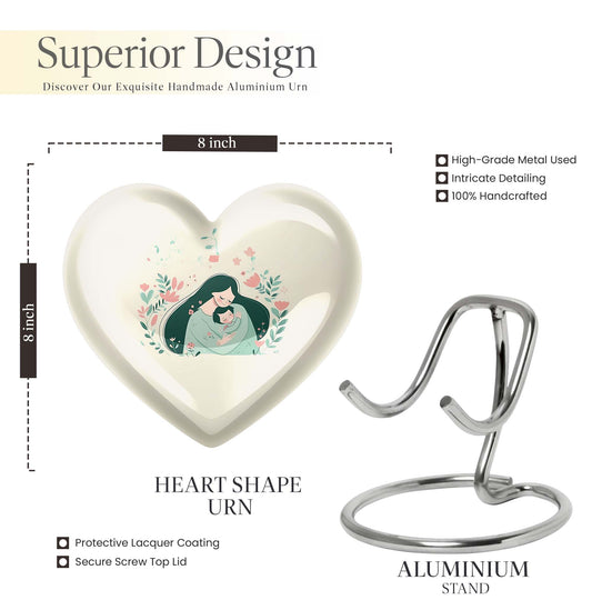Heart design mother urn