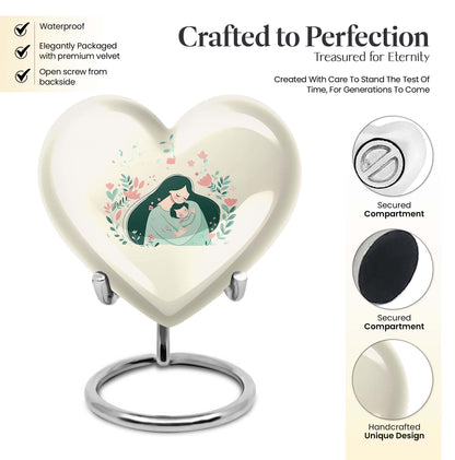 Heart design mother urn