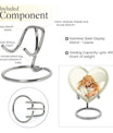 heart-shaped memorial urn for mother's ashes