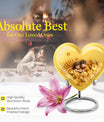 heart-shaped burial urn for mom's ashes.
