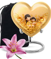 heart-shaped mother urn