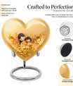 heart-shaped mother urn