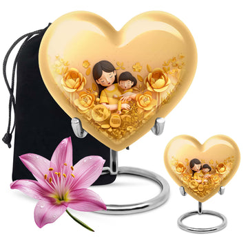 10 inch large Urn with 1 Keepsake 3 Inch Urn
