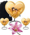 heart-shaped mother urn