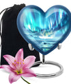 Northern Lights Memorial Urn For Ashes Large Funeral, Ashes Urn