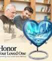 heart-shaped northern lights Urn