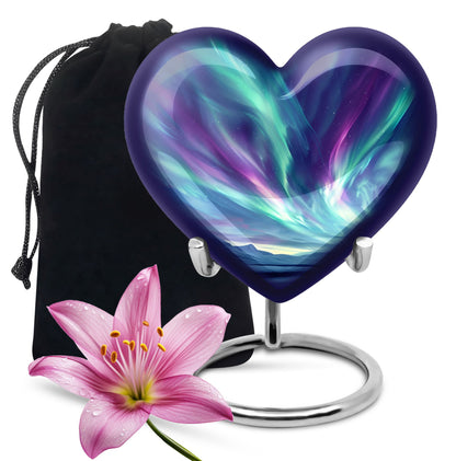 Personalized Galaxy Cremation Urn for Human Ashes - 10-inch, 200 cu in - Yatskia