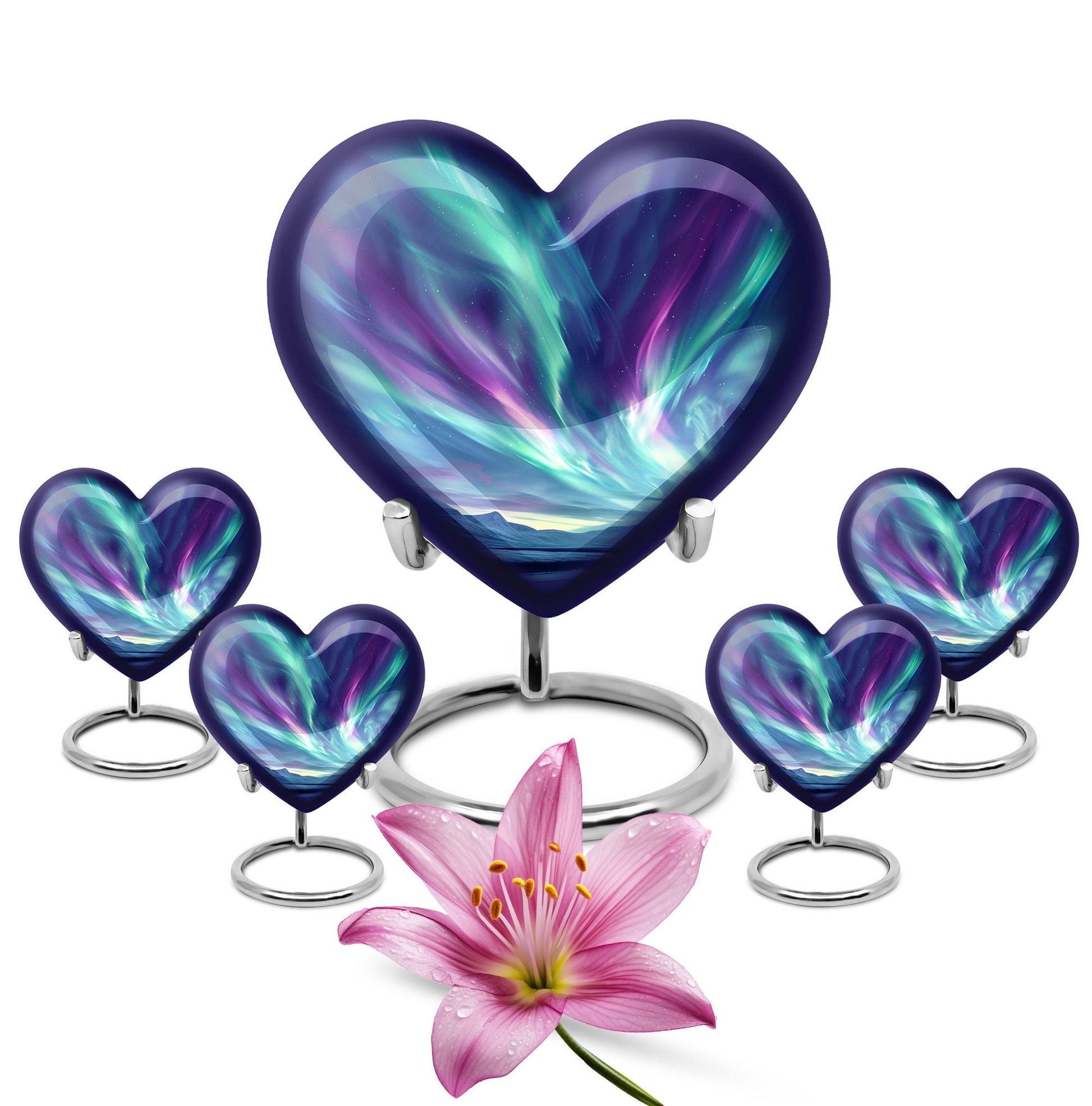 Northern Lights Funeral Urns For Ashes - Cremation Urn For Human