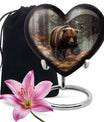 Large heart-shaped Bear Urn