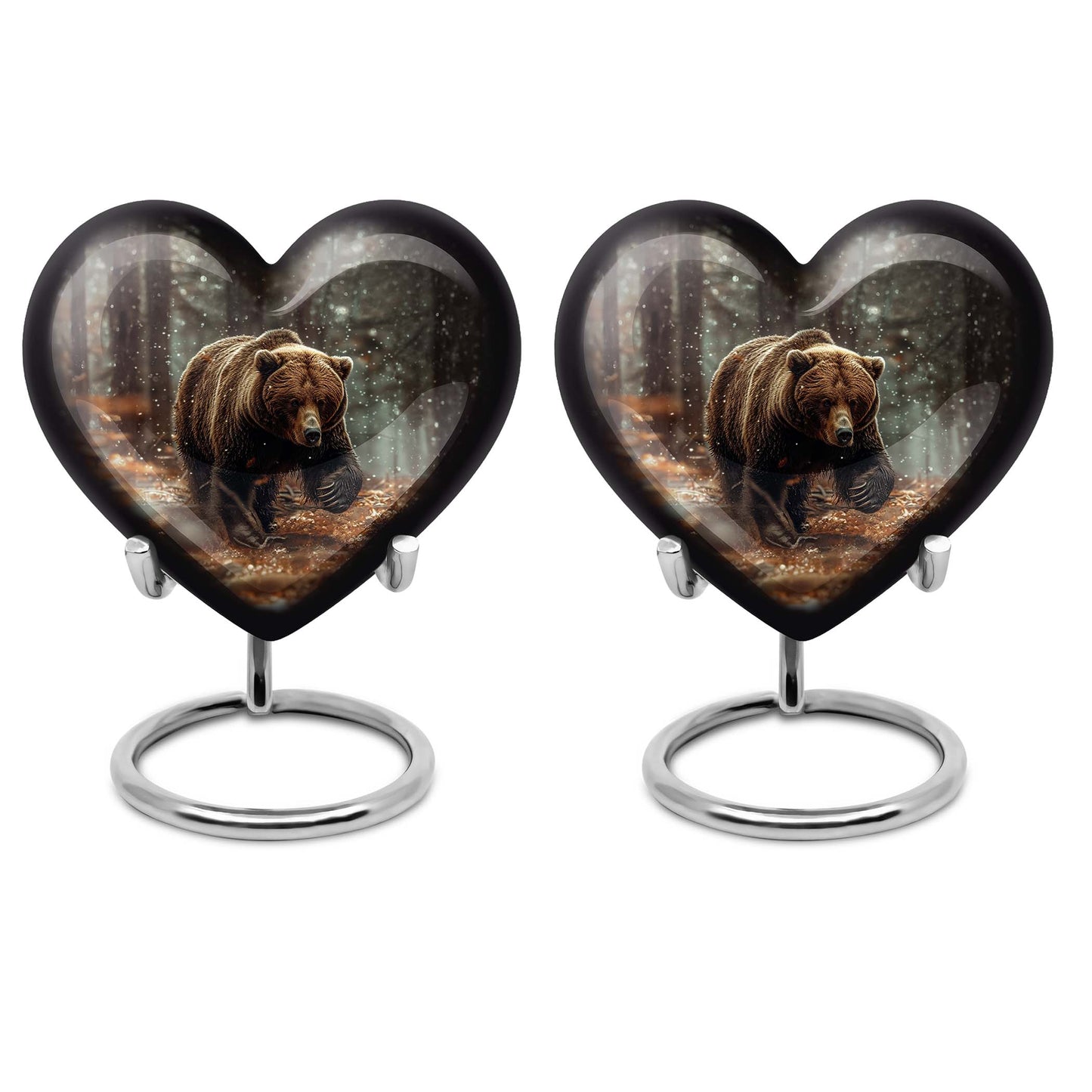 Large heart-shaped Bear Urn