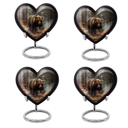 Large heart-shaped Bear Urn