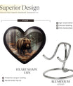 Large heart-shaped Bear Urn