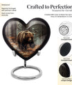 Large heart-shaped Bear Urn