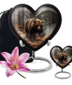 Large heart-shaped Bear Urn