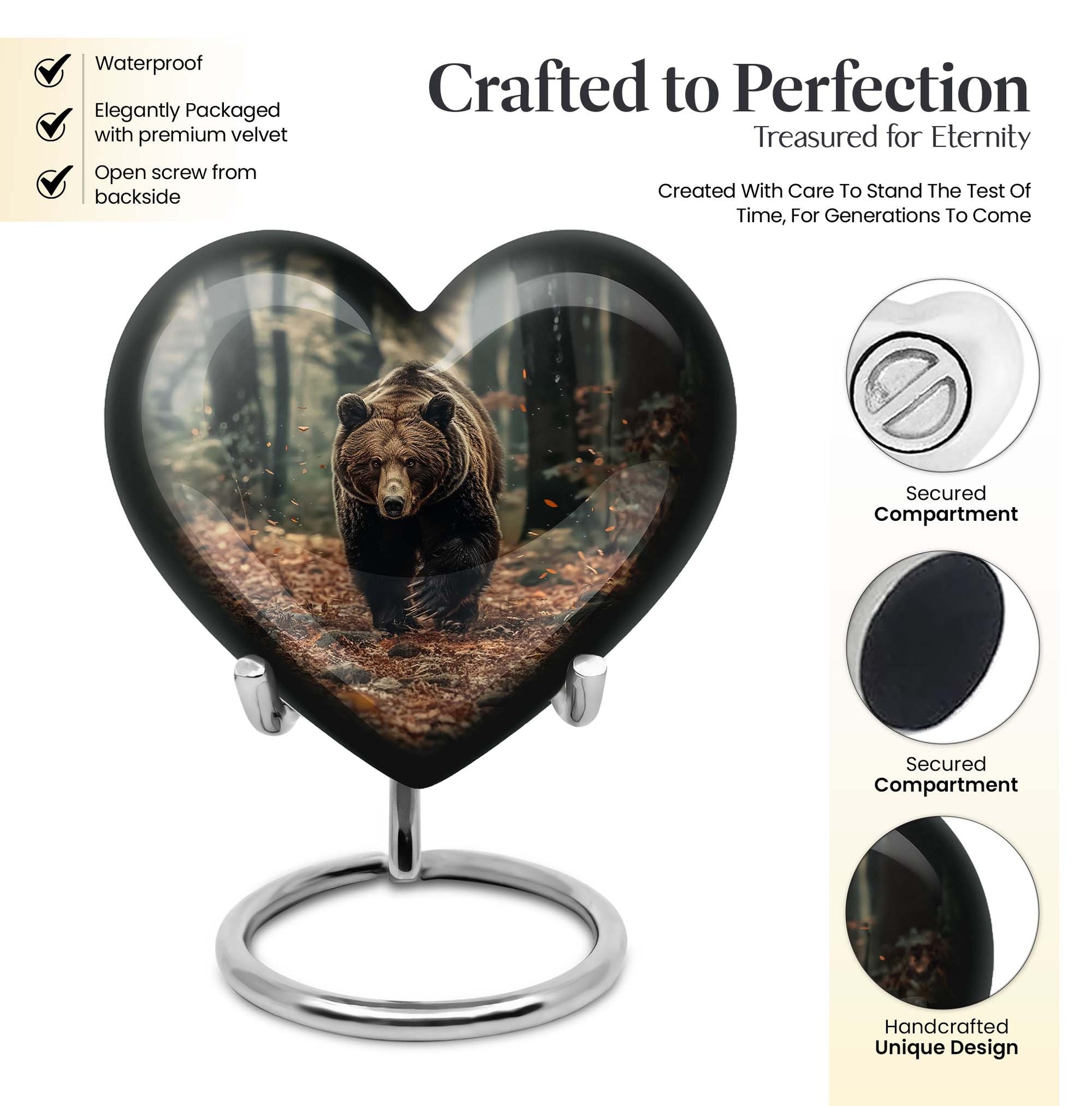 10-inch Heart Urn cremation large urn for ashes