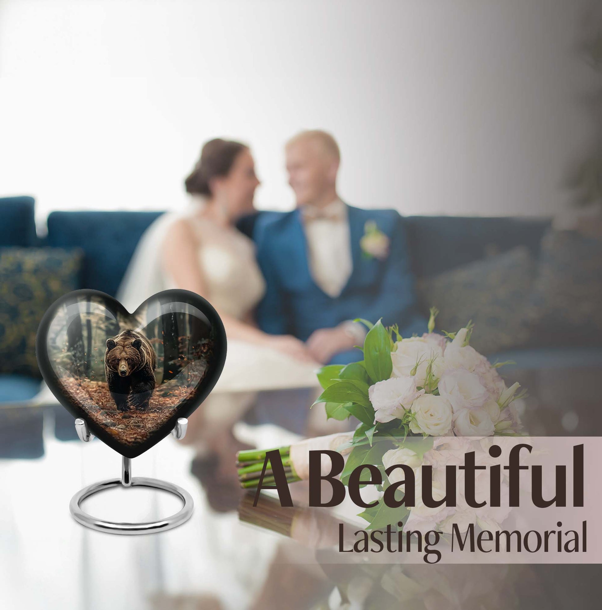 10-inch Heart Urn cremation large urn for ashes