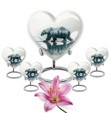 Large Urn with 4 Small Urn