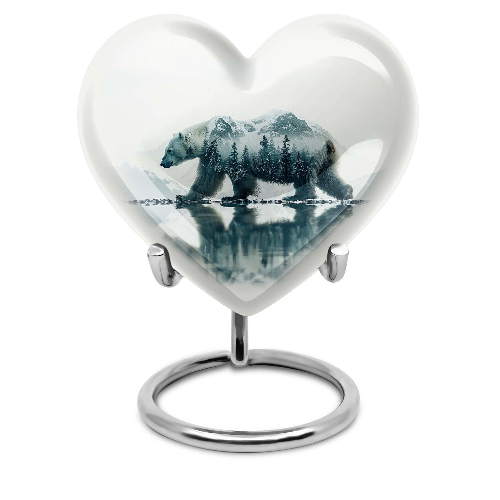 Heart Bear Urn