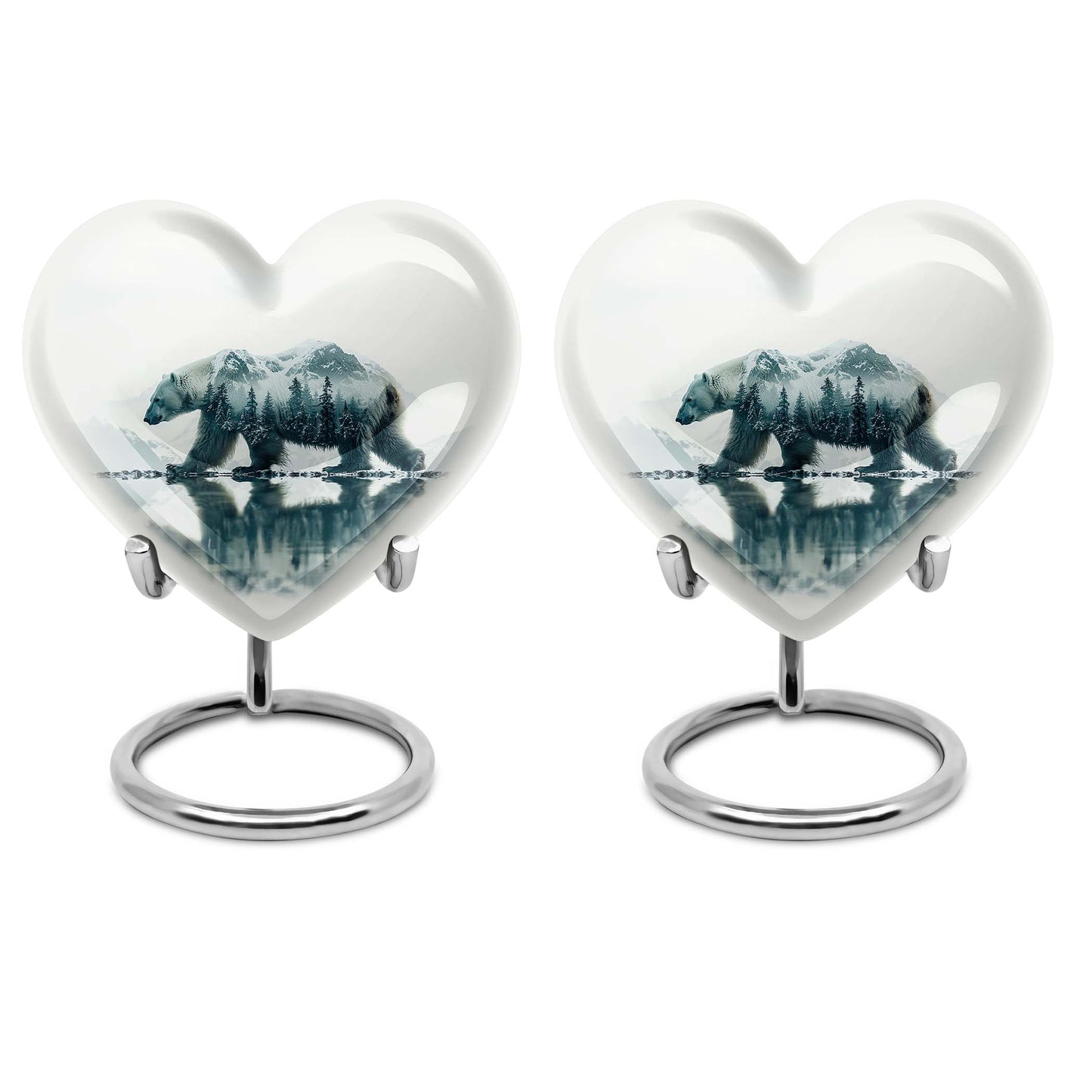 Heart Bear Urn