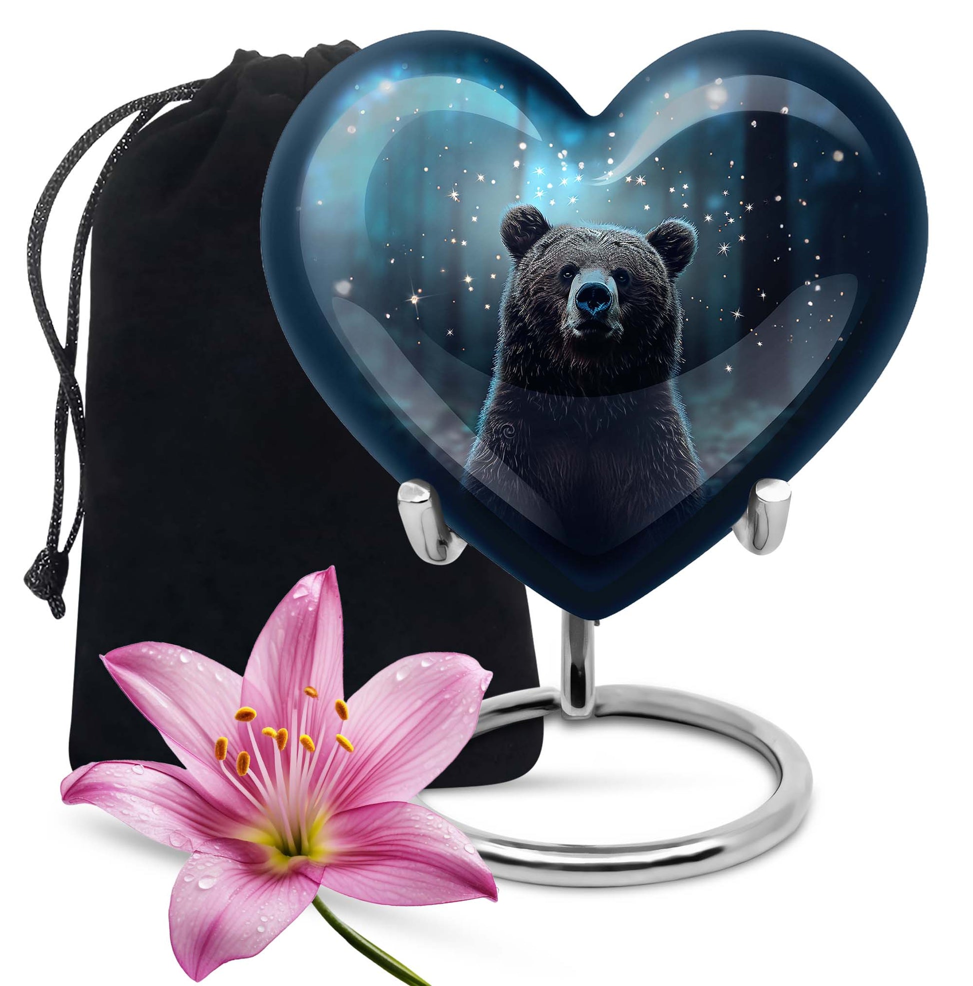 Bear Mini Urn For Ashes Adult Male Funeral, Ashes Cremation Urn