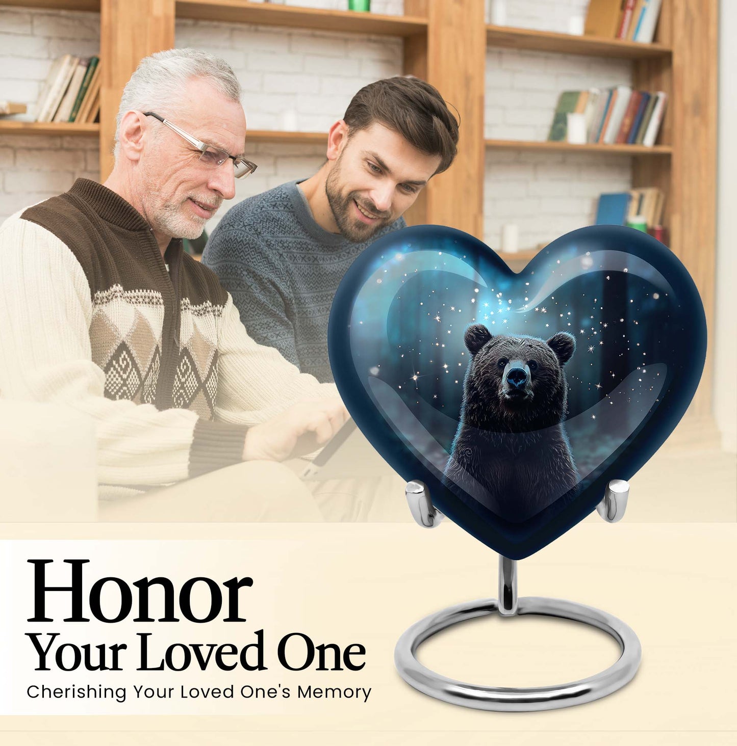Bear Urn for men's ashes.