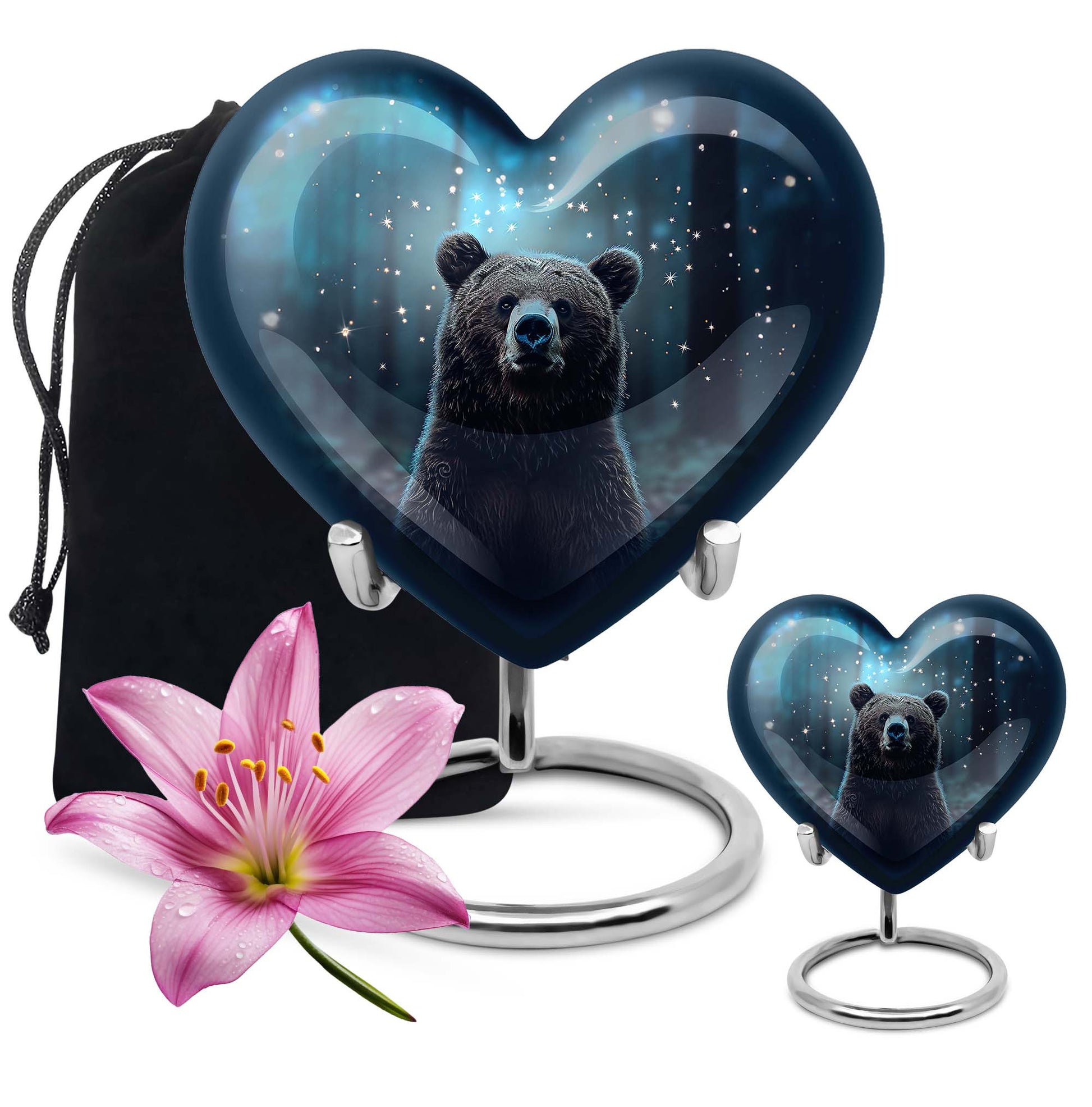 Bear Mini Urn For Ashes Adult Male Funeral, Ashes Cremation Urn