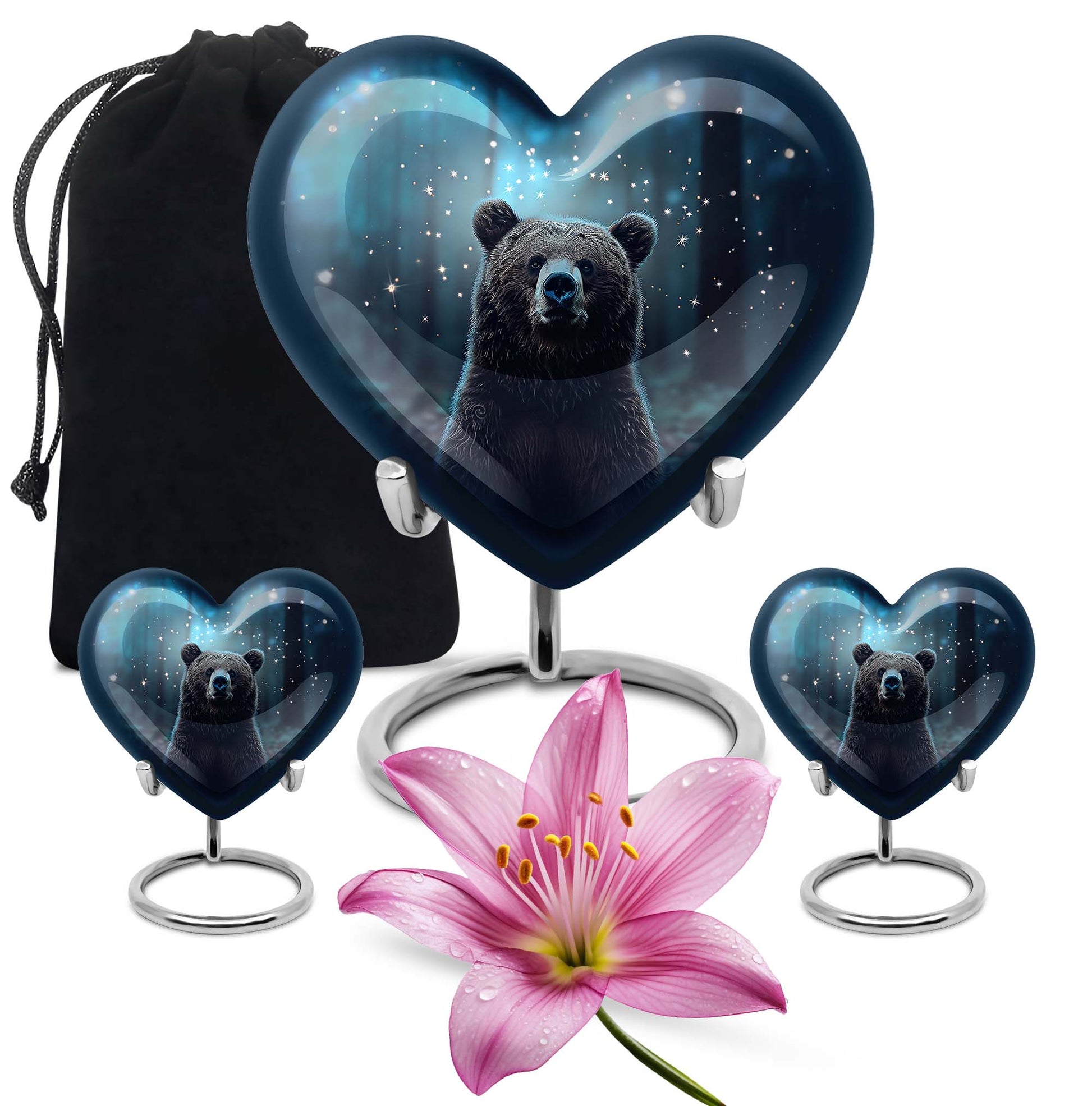 Bear Mini Urn For Ashes Adult Male Funeral, Ashes Cremation Urn